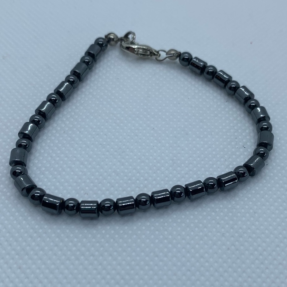 Hematite Beaded Bracelet
